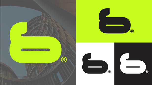 "B" Futuristic Logo