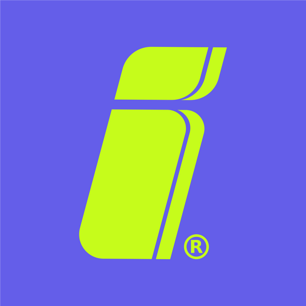 "I" Retrofuturistic Logo